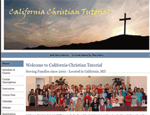 Tablet Screenshot of californiachristiantutorial.org